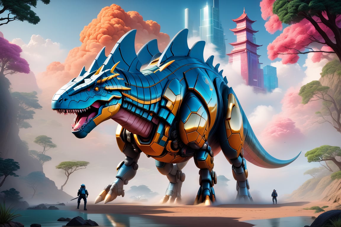 angraSDXL10_v22Craft an exquisite,  high-resolution 4K masterpiece Mech Dinosaurs Robot cyborg Jurrasic Park,  Detailed by...