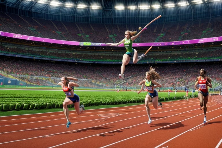 The Vegetation Olympics,  vegetables have evolved into extraordinary athletes,  competing in a grand event known as the Ve...