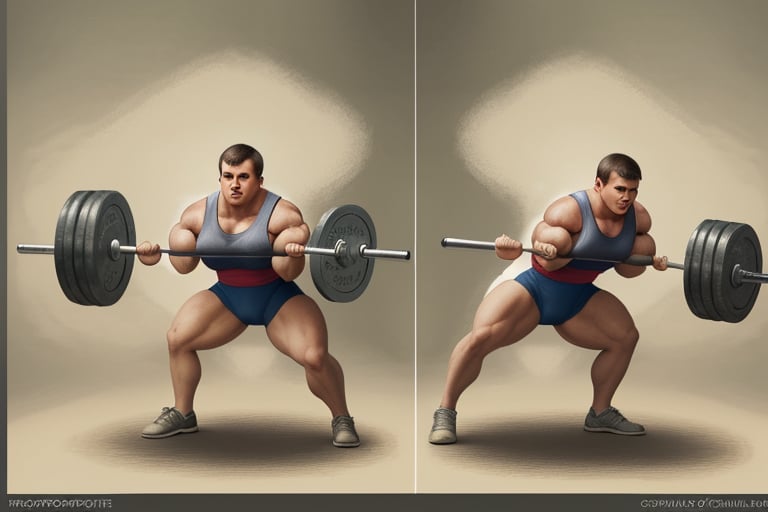In a mythical and magical universe,  the humble (antropomorphic potato) poses as powerful weightlifter by SimX0791 on Tens...