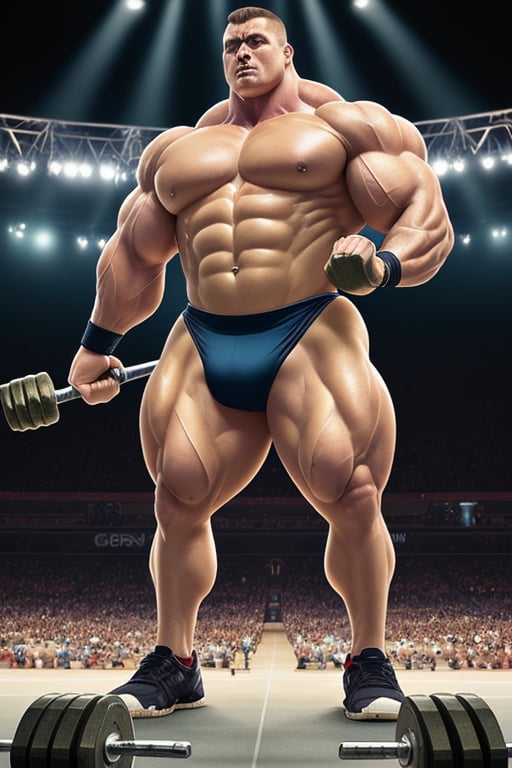 In a mythical and magical universe,  the humble potato transforms into a powerful human weightlifter,  embodying strength...