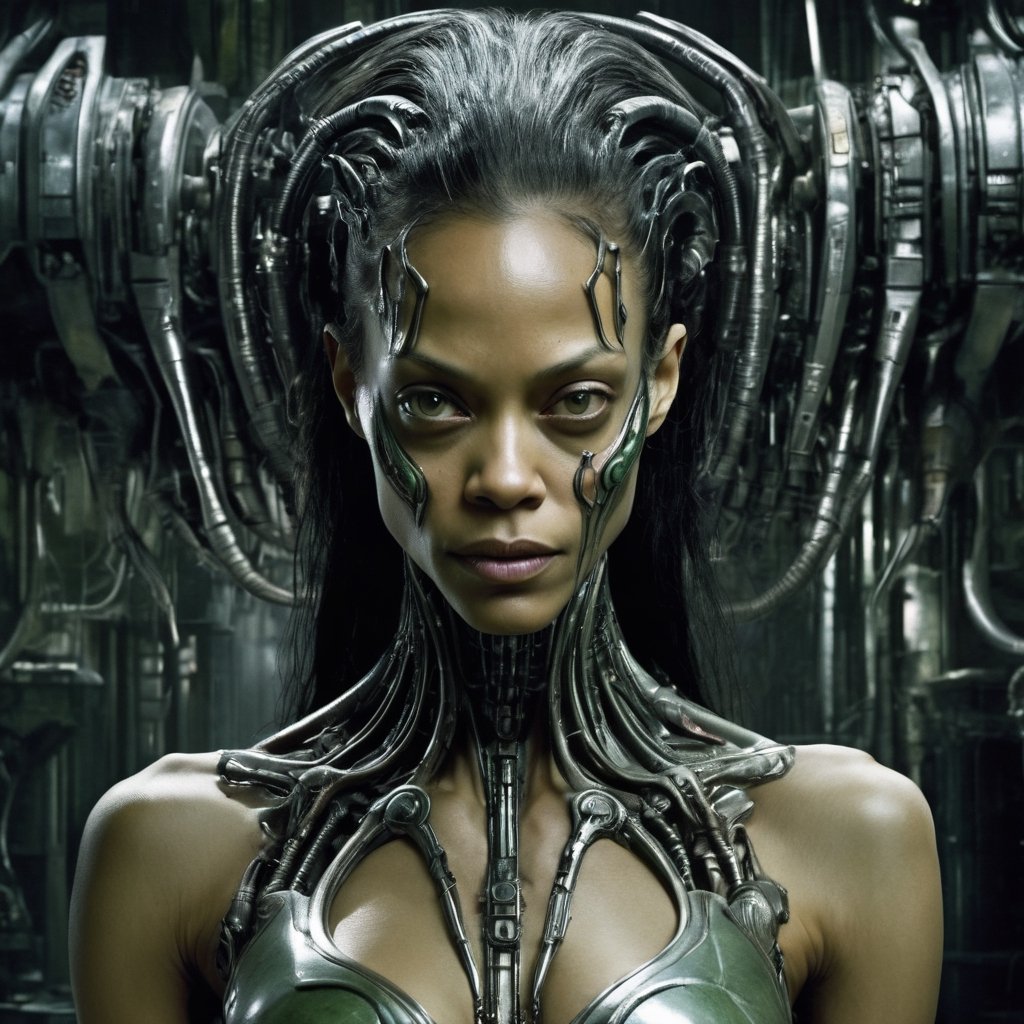 Within a nightmarish biomechanical world influenced by H.R. Giger,  Zoe Saldana embodies a fearsome cyborg assassin. Sinis...