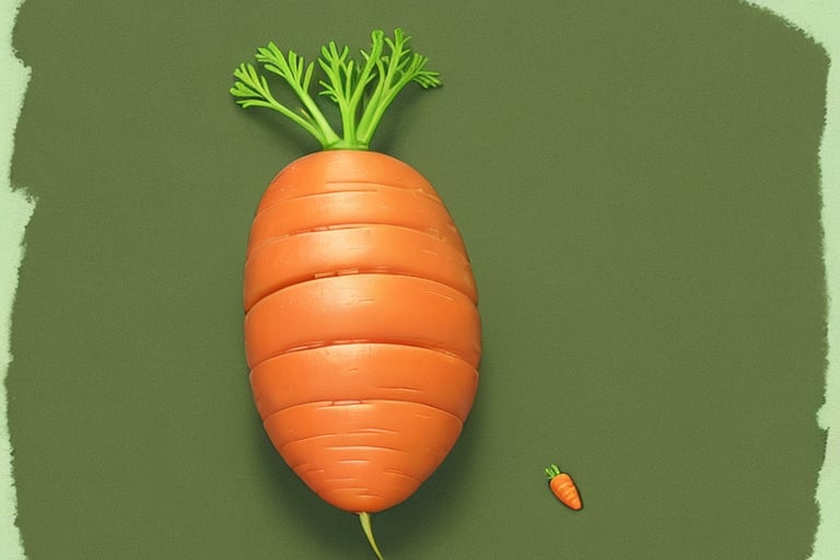 a carrot with a head,  torso,  arms and legs by SimX0791 on Tensor.Art