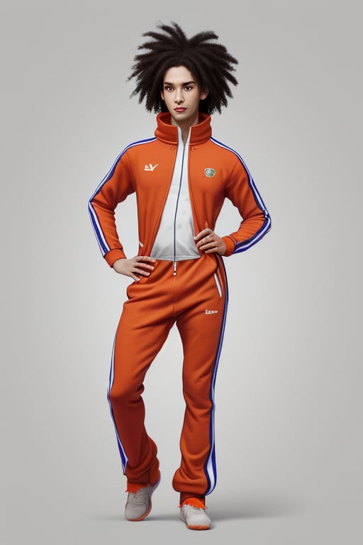 vegetable carrot shaped like a human,  wearing a track suit by SimX0791 on Tensor.Art