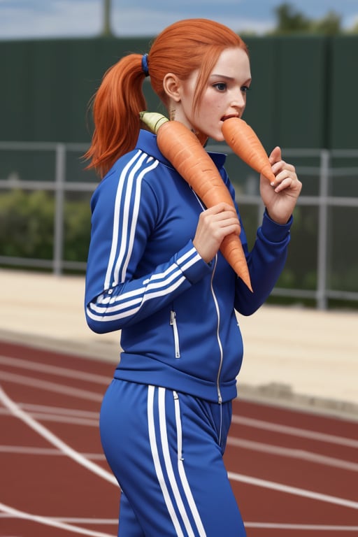 carrot wearing a track suit by SimX0791 on Tensor.Art
