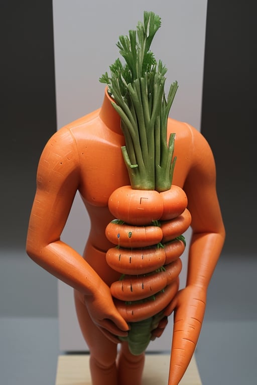 [a man wearing an orange tracksuit:a giant carrot:6],  insanely detailed and intricate by SimX0791 on Tensor.Art