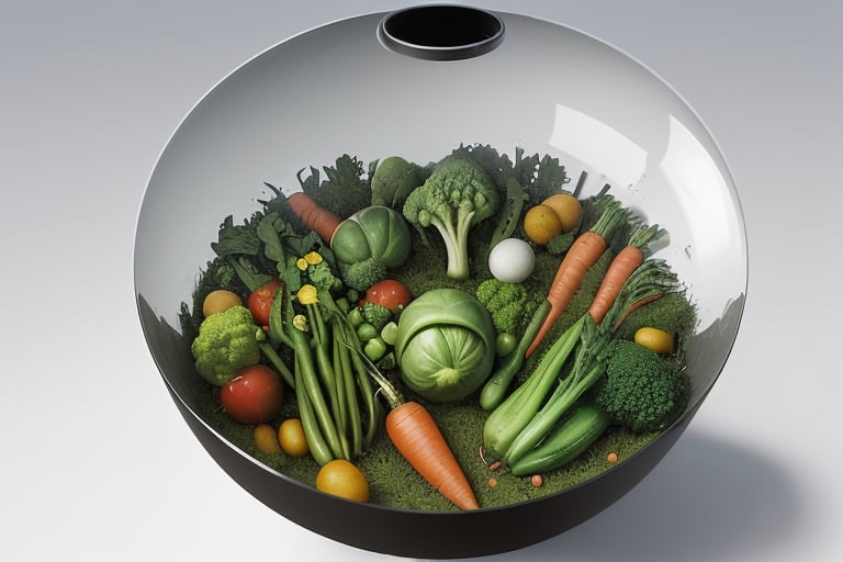 inksplash painting of a vegetable-filled arena,  Olympic marvel,  featuring carrots by SimX0791 on Tensor.Art