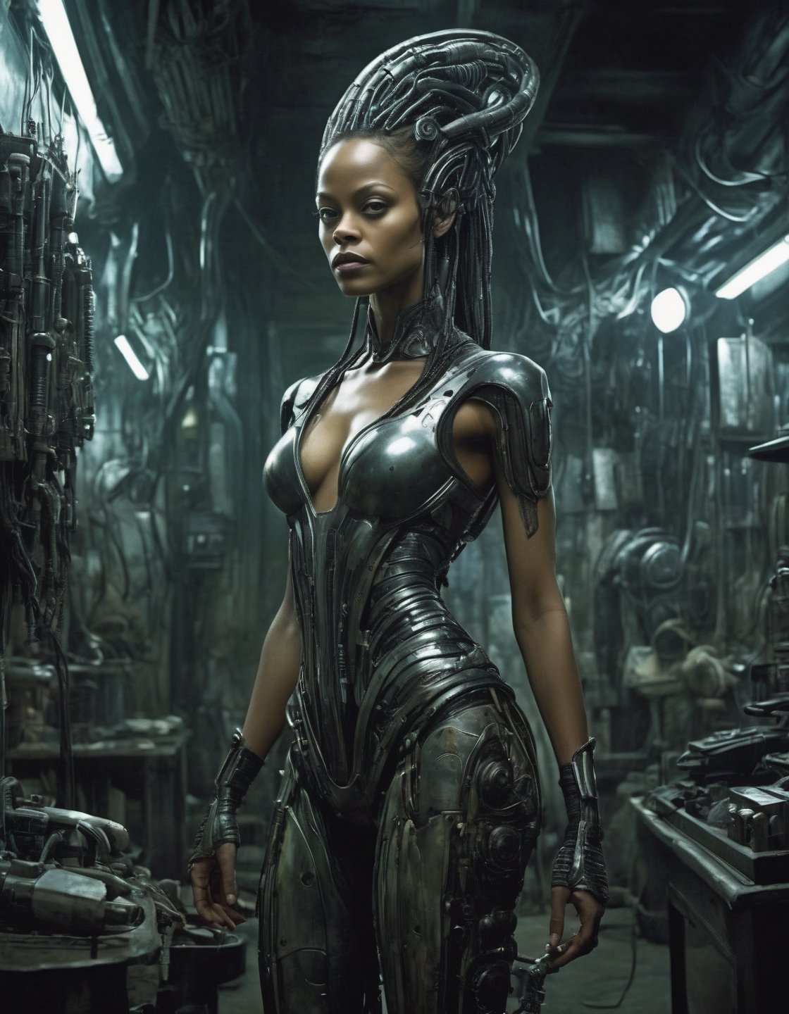 Neal Stephenson's blend of technology and philosophy meets H.R. Giger's nightmarish aesthetics as Zoe Saldana becomes a cy...