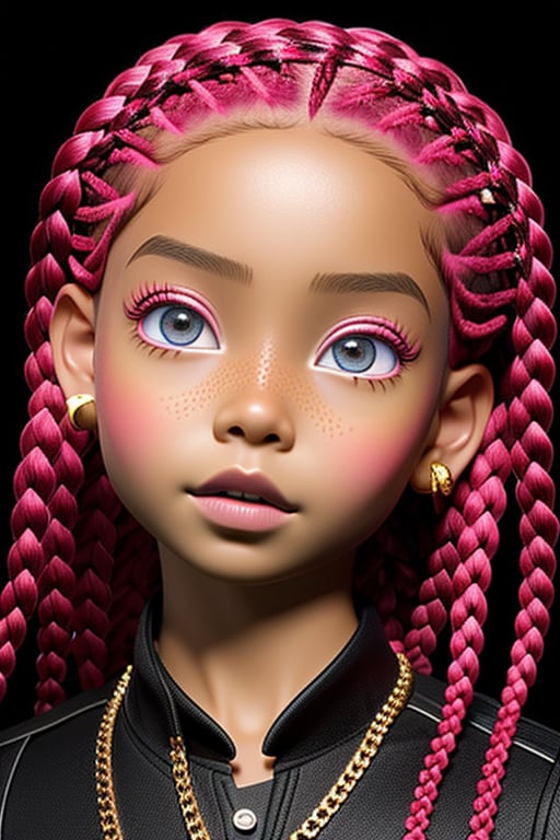 ((Best quality)), ((masterpiece)), ((realistic)) and ultra-detailed photography  1Boy nkneghmn  neon  ((Braided Hair)).  , Teen Male Boy, Rapping in a Fantasy Background with lots of gold jewelry and tons of diamonds, 3dmm style, (masterpiece, best quality), intricate details, solo, dark skin, purple eyes and pupils \ anime \), t, looking at viewer,3DMM
,perfecteyes