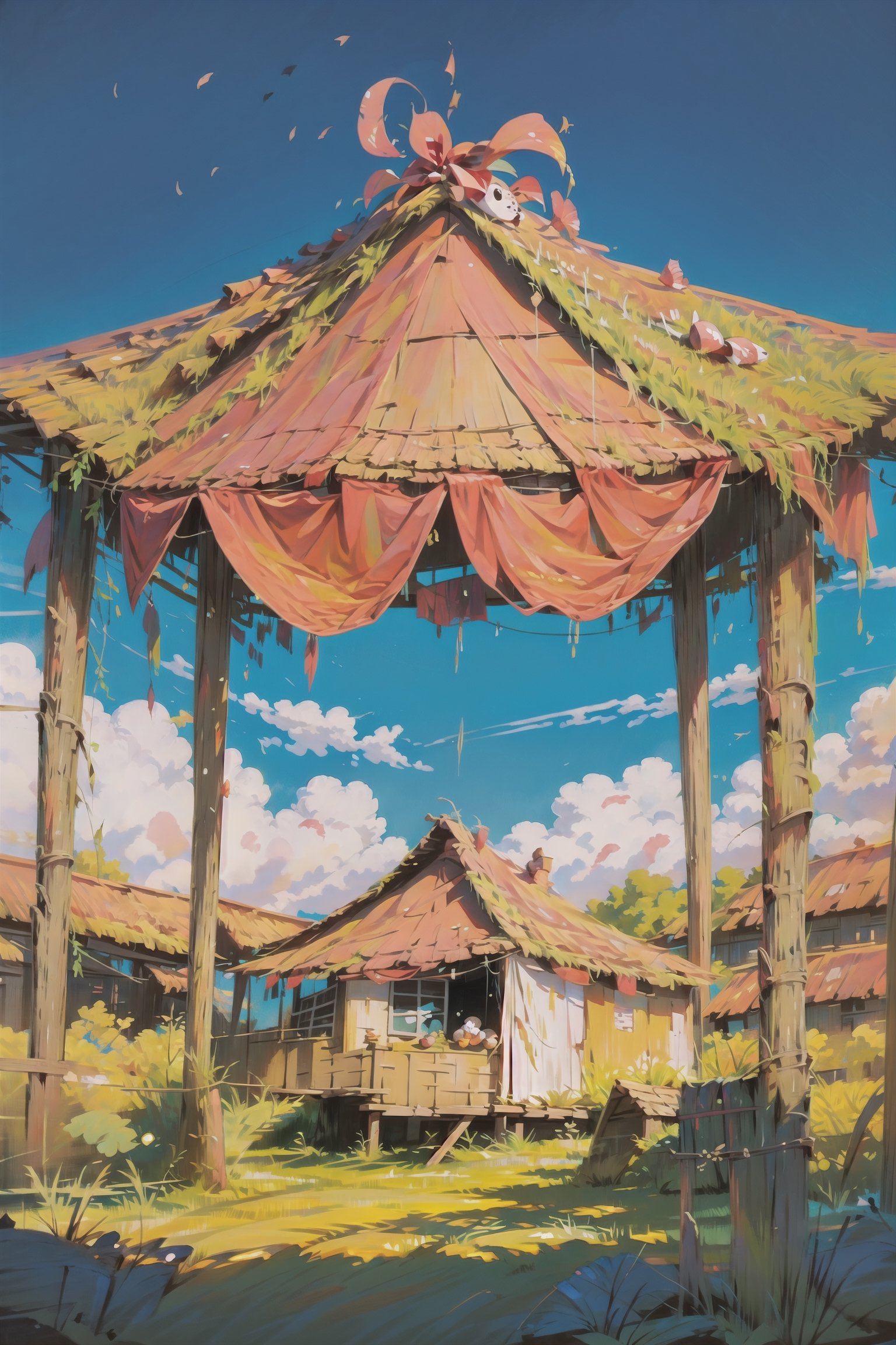 Big tents,  crowds drinking under them,  celebrating holidays by Abandon on Tensor.Art