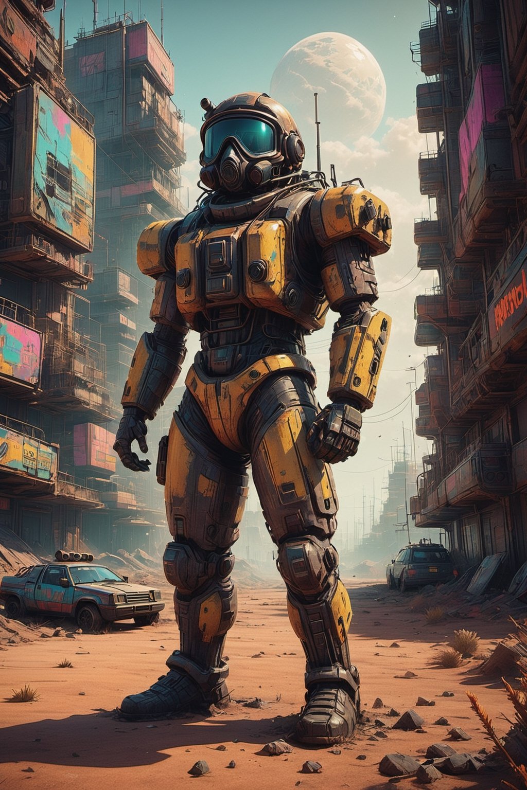 (Bomb Jack reimagined 80s zxspectrum game character), super hero lycra suit, face mask), game poster style, digital painting, cover artist Dave Rapoza, 8k, concept art, sharp, intricate, highly detailed, UHD drawing, mastery, acrylic painting, style of makoto shinkai, jamie wyeth, james gilleard, edward hopper, greg rutkowski, score_9, score_8_up. 