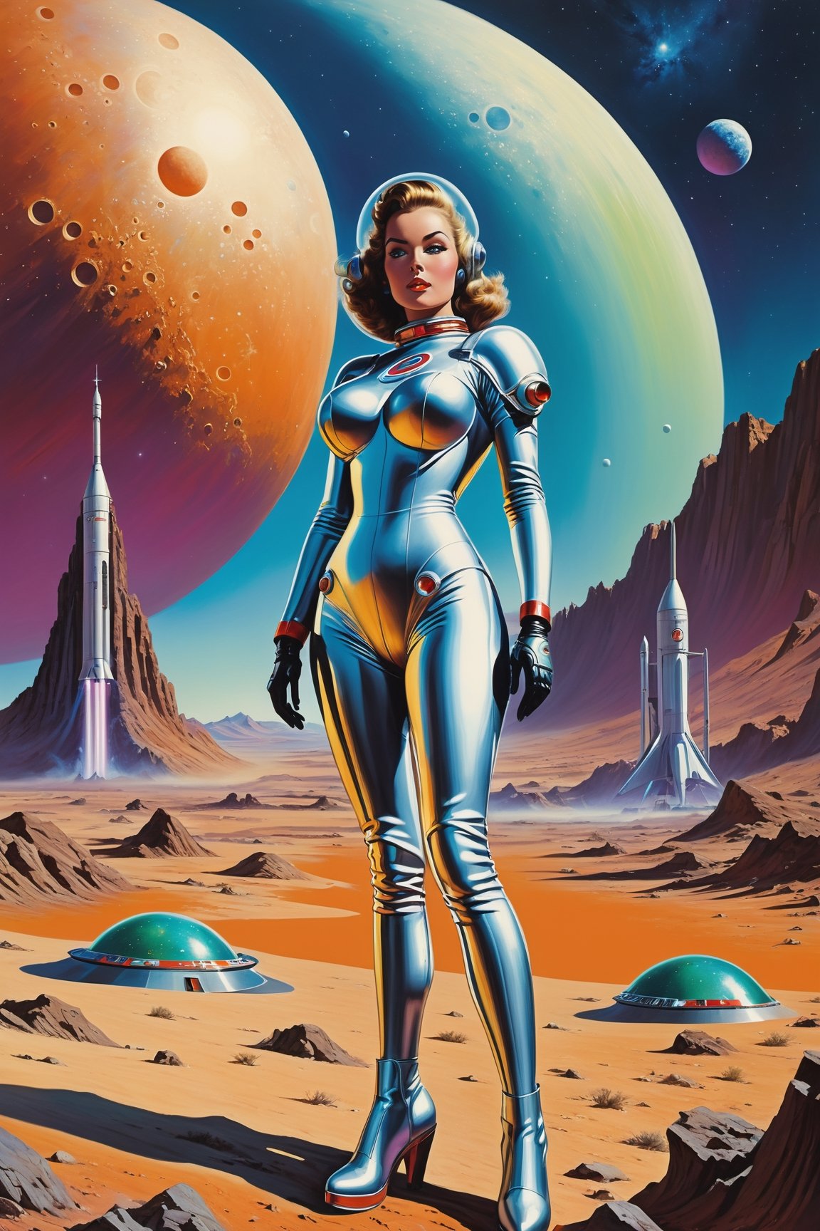 Realistic 3d glossy effect,  Vintagecore,  Better dead than alien by Sparthano on Tensor.Art
