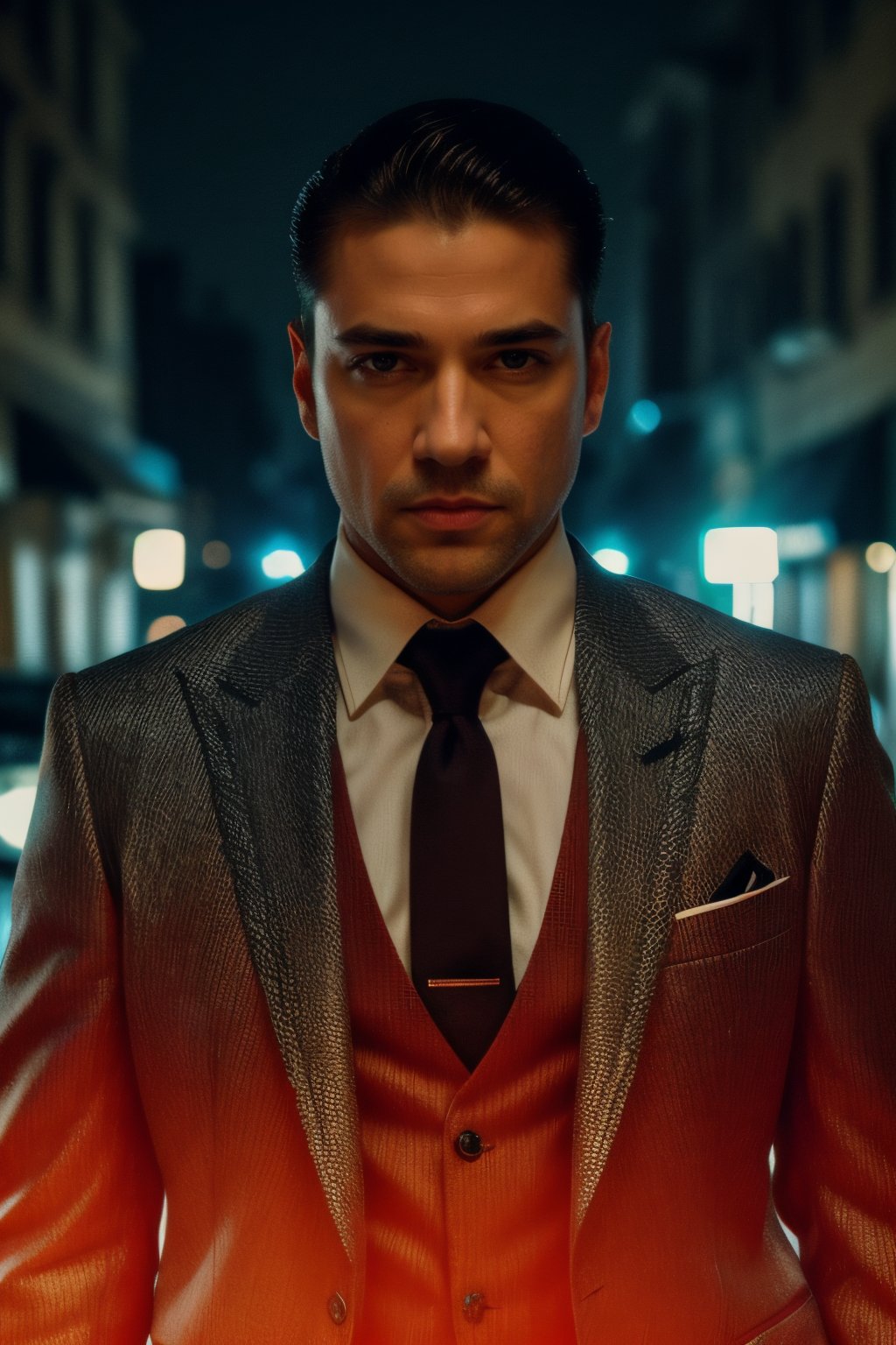 Portrait photo of boss full body man, man, killer, intricate, elegant, sharp focus, photo style criminal, soft lighting, vibrant colors, (masterpiece), ((streets)), (detailed face)+, eye iris, in club, photorealistic, realistic gangster