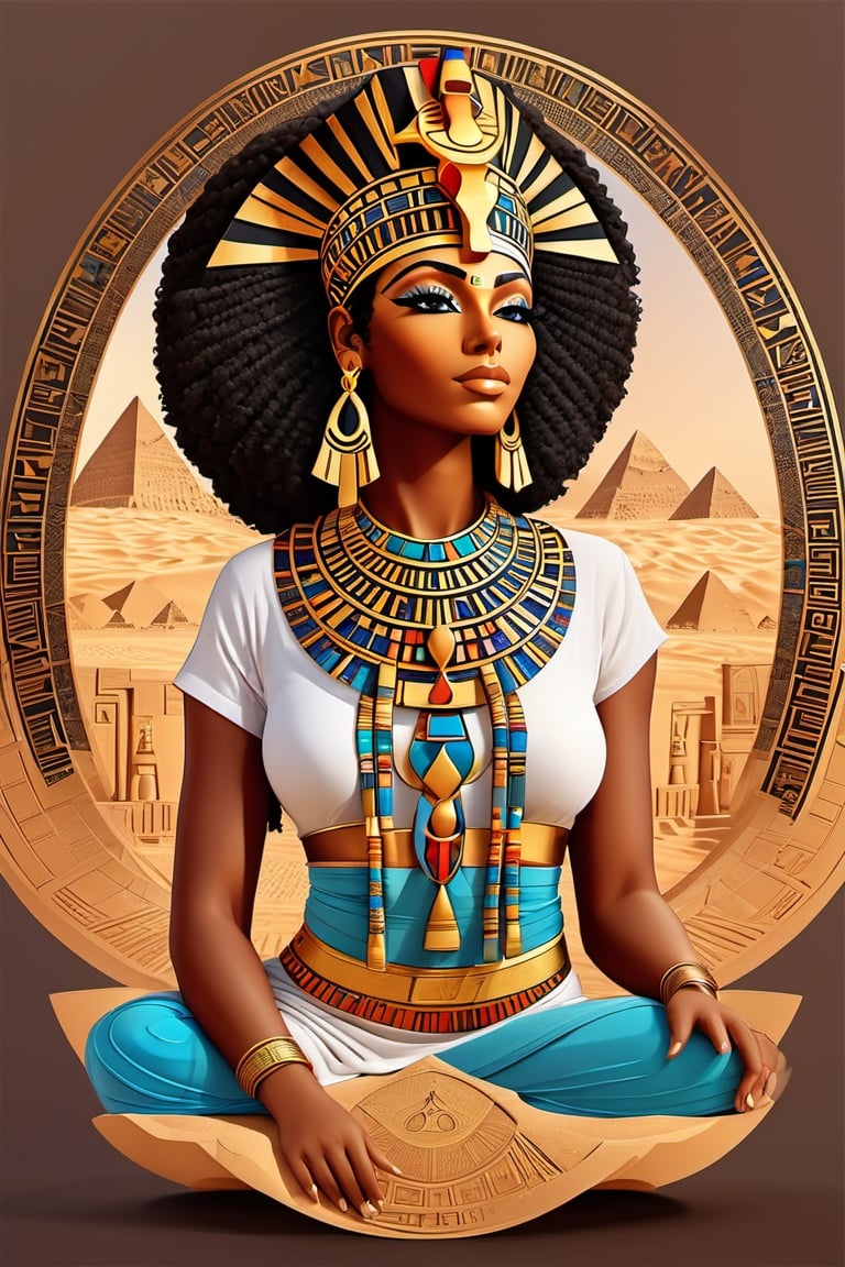 black woman,  queen,  egyptian art by acedawgbeatz on Tensor.Art