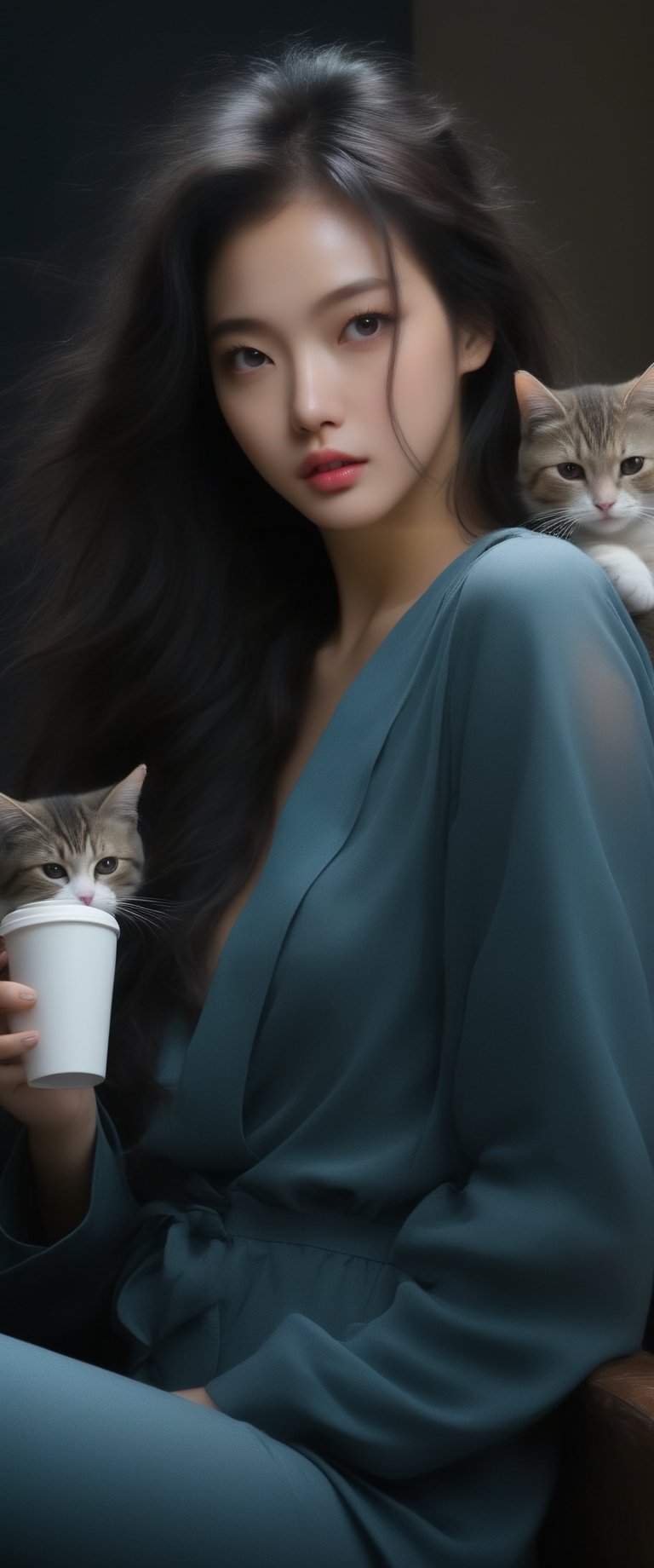 Realist portrait of a deception of ( breathtaking ethereal RAW photo of female ((extremely realistic photo)),  (profession...