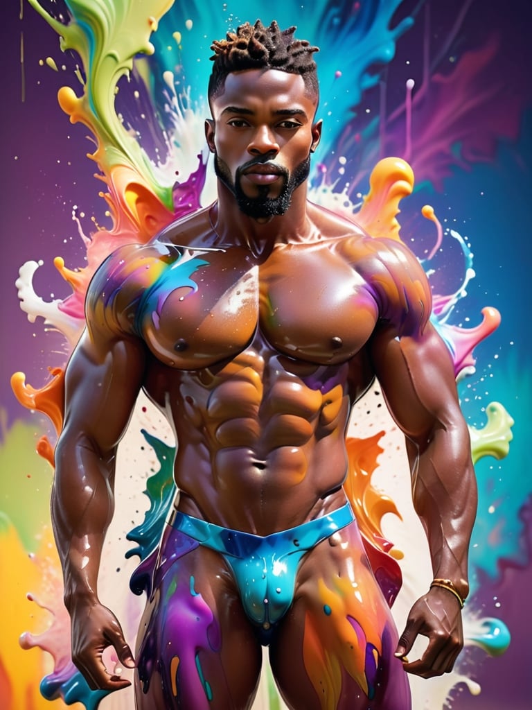 masterpiece,  best quality,  ((( stunningly handsome african american man))) by aswad1 on Tensor.Art