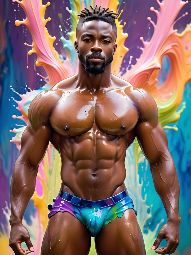 masterpiece,  best quality,  ((( stunningly handsome african american man))) by aswad1 on Tensor.Art