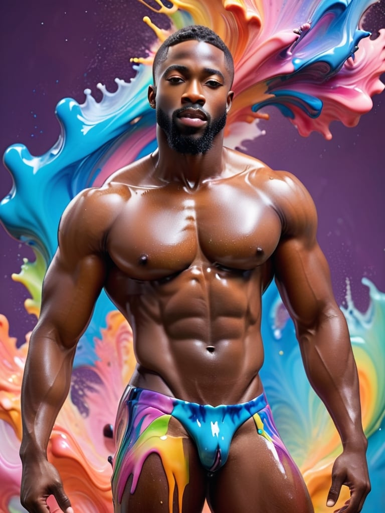 masterpiece,  best quality,  ((( stunningly handsome african american man))) by aswad1 on Tensor.Art