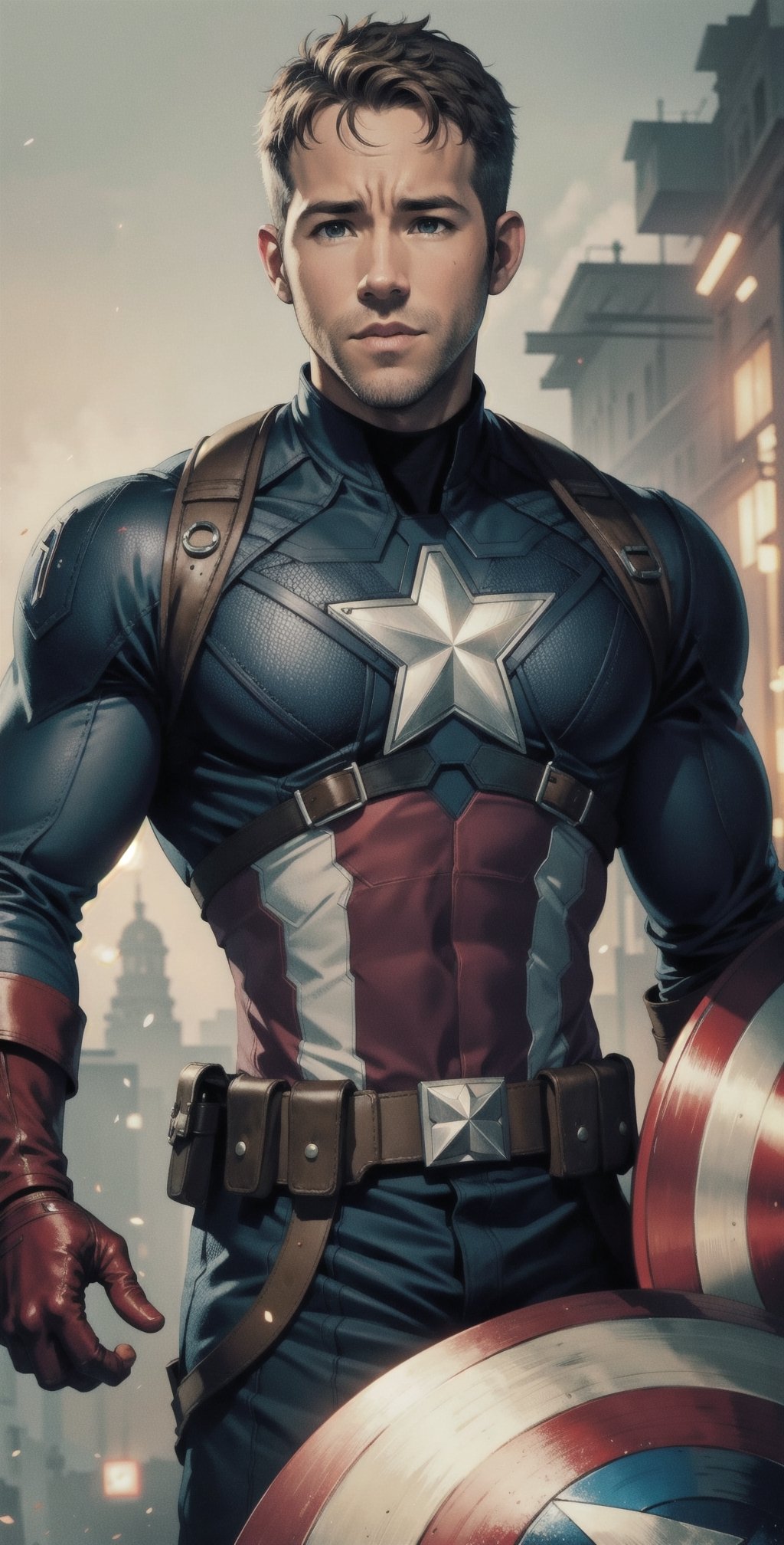 Ryan Reynolds as captain america