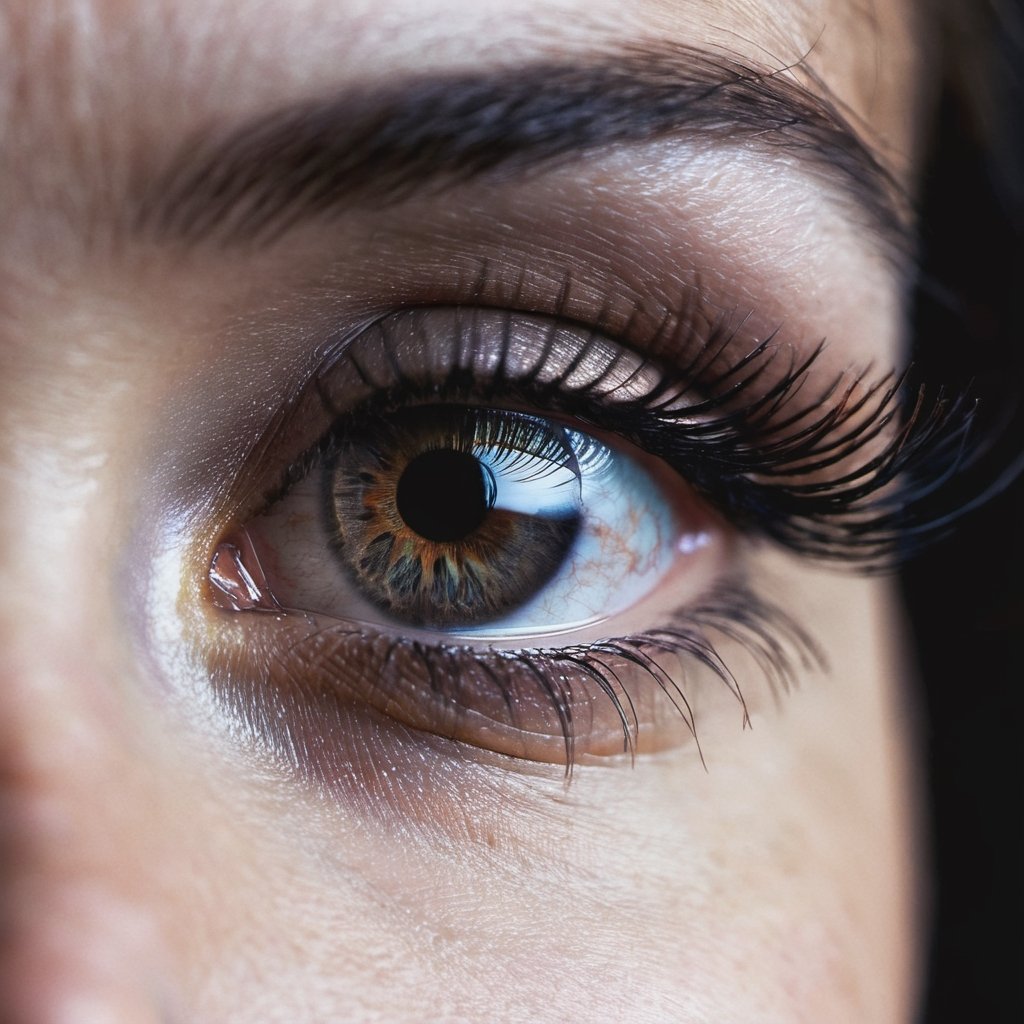 dark shot,  high detailed photo of woman eye,  perfect eye by kg_09 ✔️ on Tensor.Art