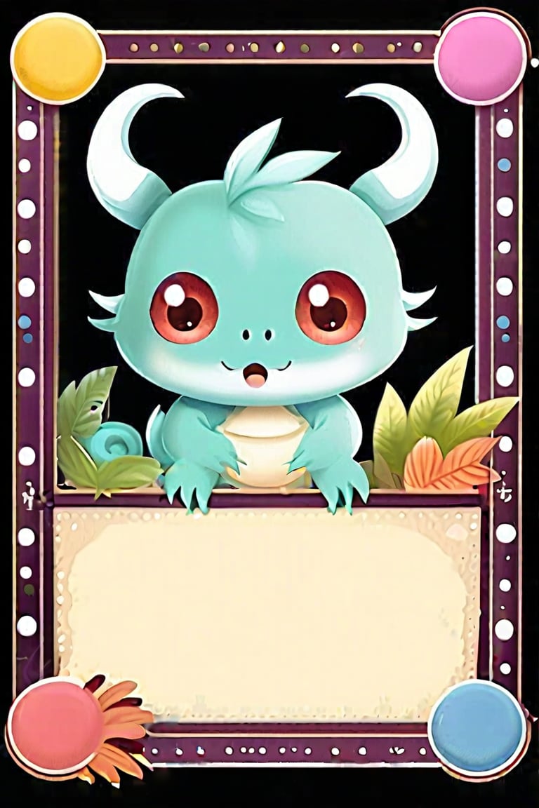 card game, monster cute, borders