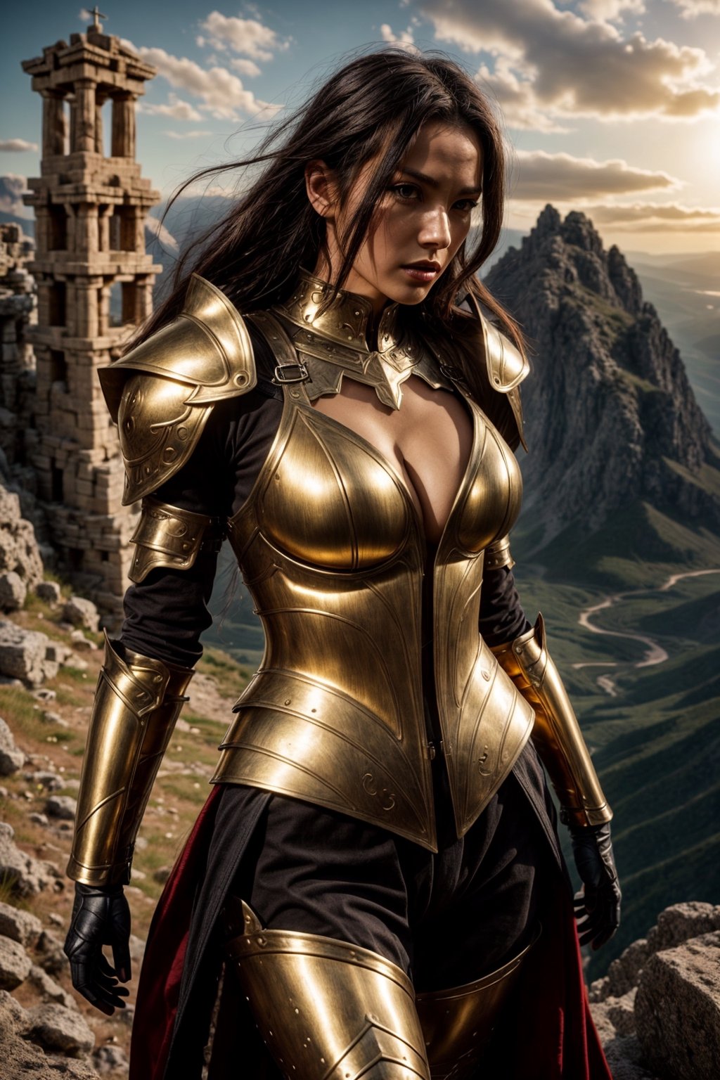 1lady,  {{boob armor}},  sexy by Enigmatic_AR on Tensor.Art