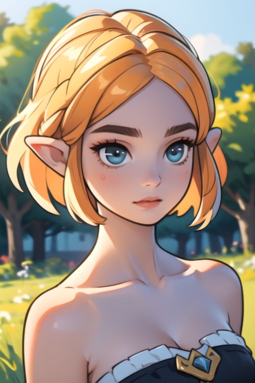 High Definition, 300 Dpi, 4k, beautiful, attractive, best quality, MASTERPIECE,1girl,princess zelda,ZeldaTOTK,short hair