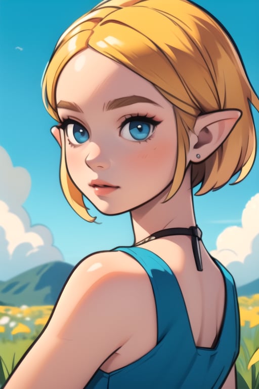 High Definition, 300 Dpi, 4k, beautiful, attractive, best quality, MASTERPIECE,1girl,princess zelda,ZeldaTOTK,short hair