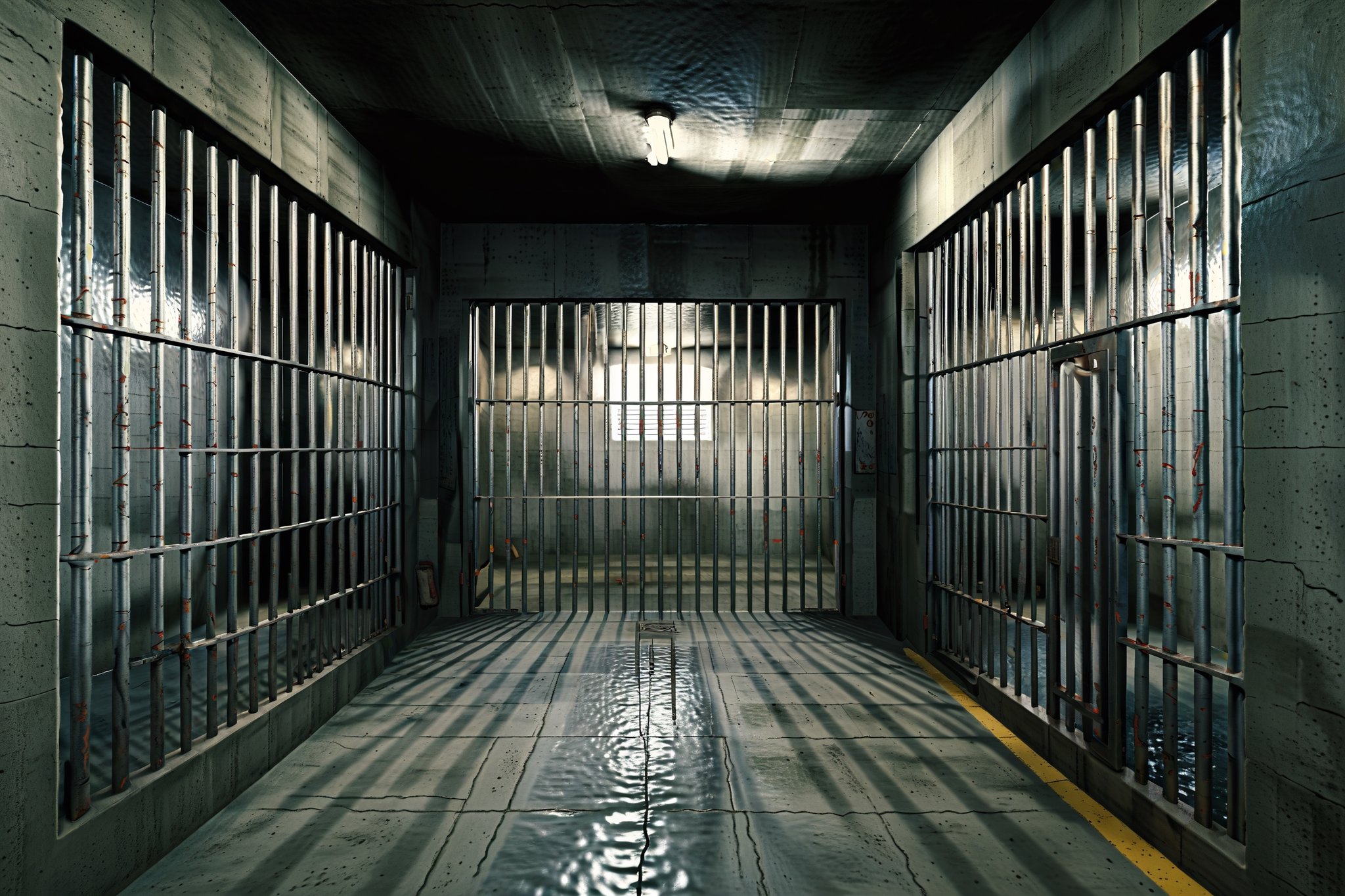 Prison,  Prison scenes,  Railing by FuturEvoLab on Tensor.Art