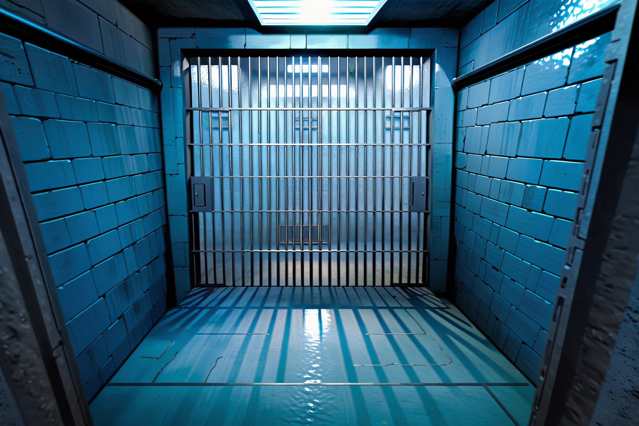 Prison,  Prison scenes,  Railing by FuturEvoLab on Tensor.Art