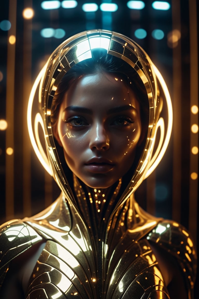 shattered mirror,  reflect,  alien girl's face by CAPCAY on Tensor.Art
