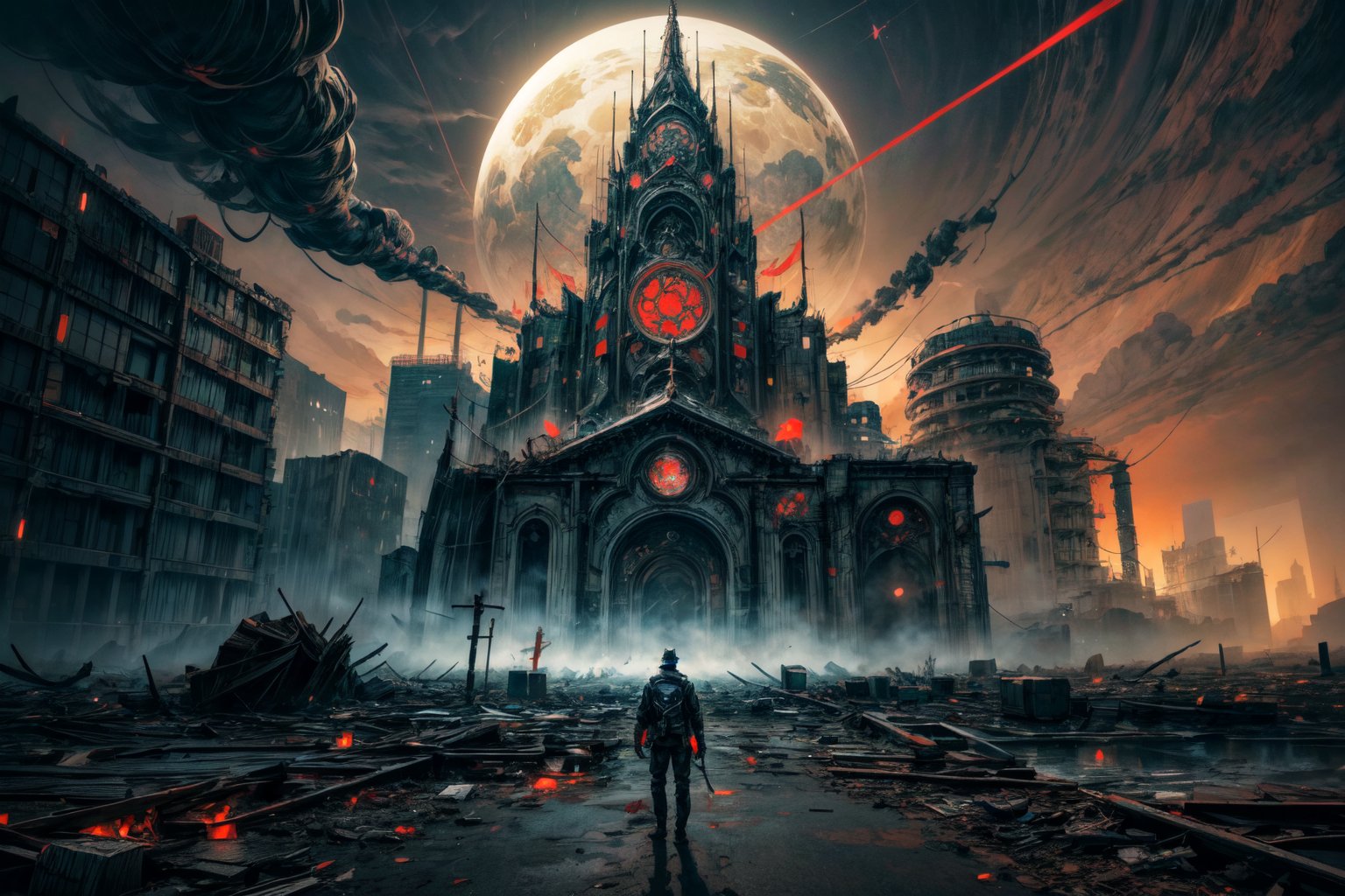 Title: "Dystopian Reverie: Glimpses of Tomorrow's Darkness" Image Description: In the haunting expanse of a dystopian futu...