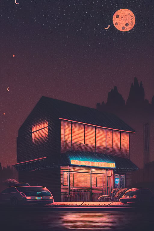 no humans,  outdoors,  sky by Evening on Tensor.Art