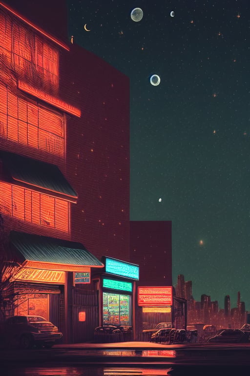 no humans,  outdoors,  sky by Evening on Tensor.Art