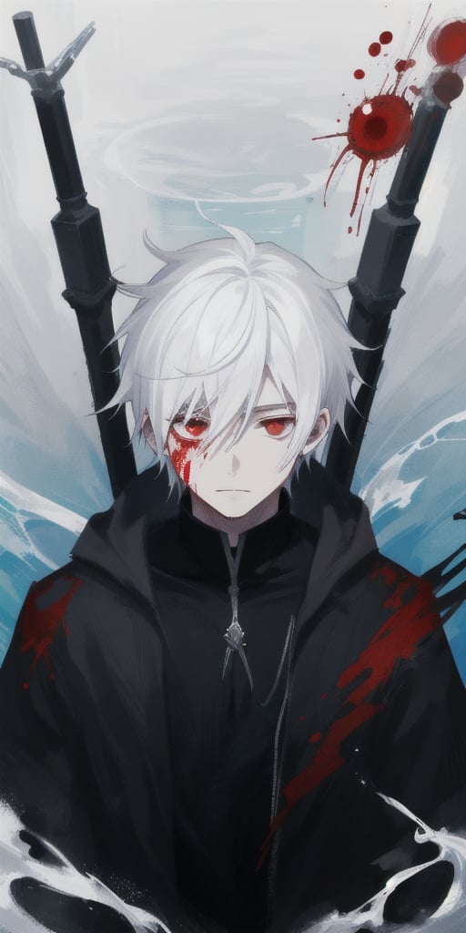 Boy,  no_humans,  red eyes by Demorte on Tensor.Art