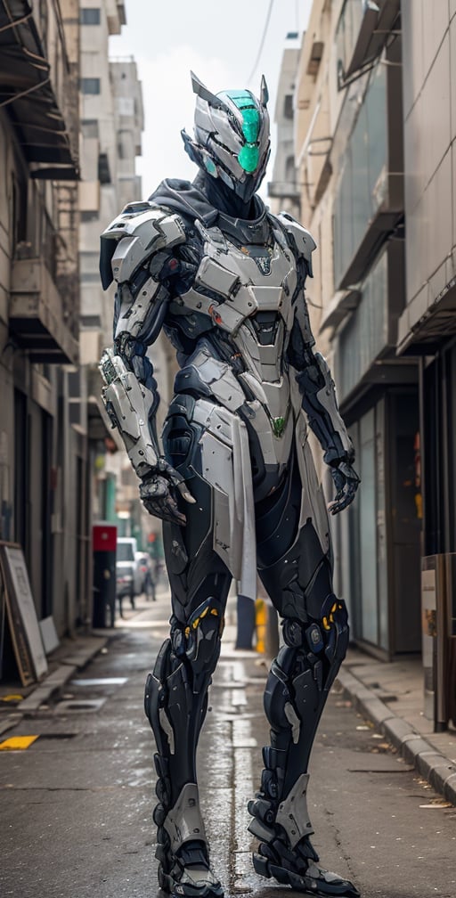 white armor suit with Palestine flag 
The background of the image should be a blend of modern and traditional elements, reflecting the world's unique fusion of ancient and contemporary settings. The atmosphere should capture essence, balancing his calm and cool demeanor with his undeniable strength and wisdom.", photographic super realistic masterpiece 4K HDR quality image,holding swordborn,perfecteyes,samurai Male armor suit,mecha musume,RRS,WARFRAME,futubot ,SRS,Photorealistic street photograph, War-torn streets of Palestine,flag Palestine