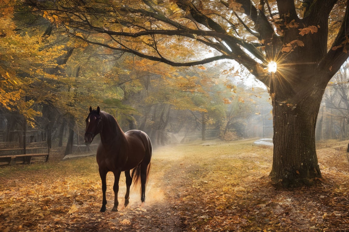 Renaissance painting, lady godiva on a white horse, open eyes, long red skirt, medieval alleyway, Leonardo da Vinci styles, ultra-detailed face, highly detailed, intricate details, paint strokes, wind blows on flowers around her, petals fall, people on the streets, symmetrical, volumetric lighting, soft warm light, uhd, hdr
