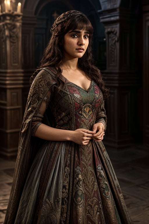 Full body,  a Indian model Shirley setia as a game of thrones character ,  detailed face by IL  X on Tensor.Art