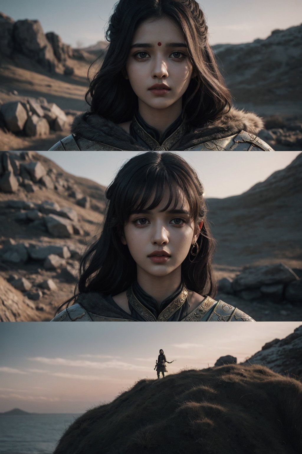 Full body,  a Indian model Shirley setia as a game of thrones character ,  detailed face by IL  X on Tensor.Art