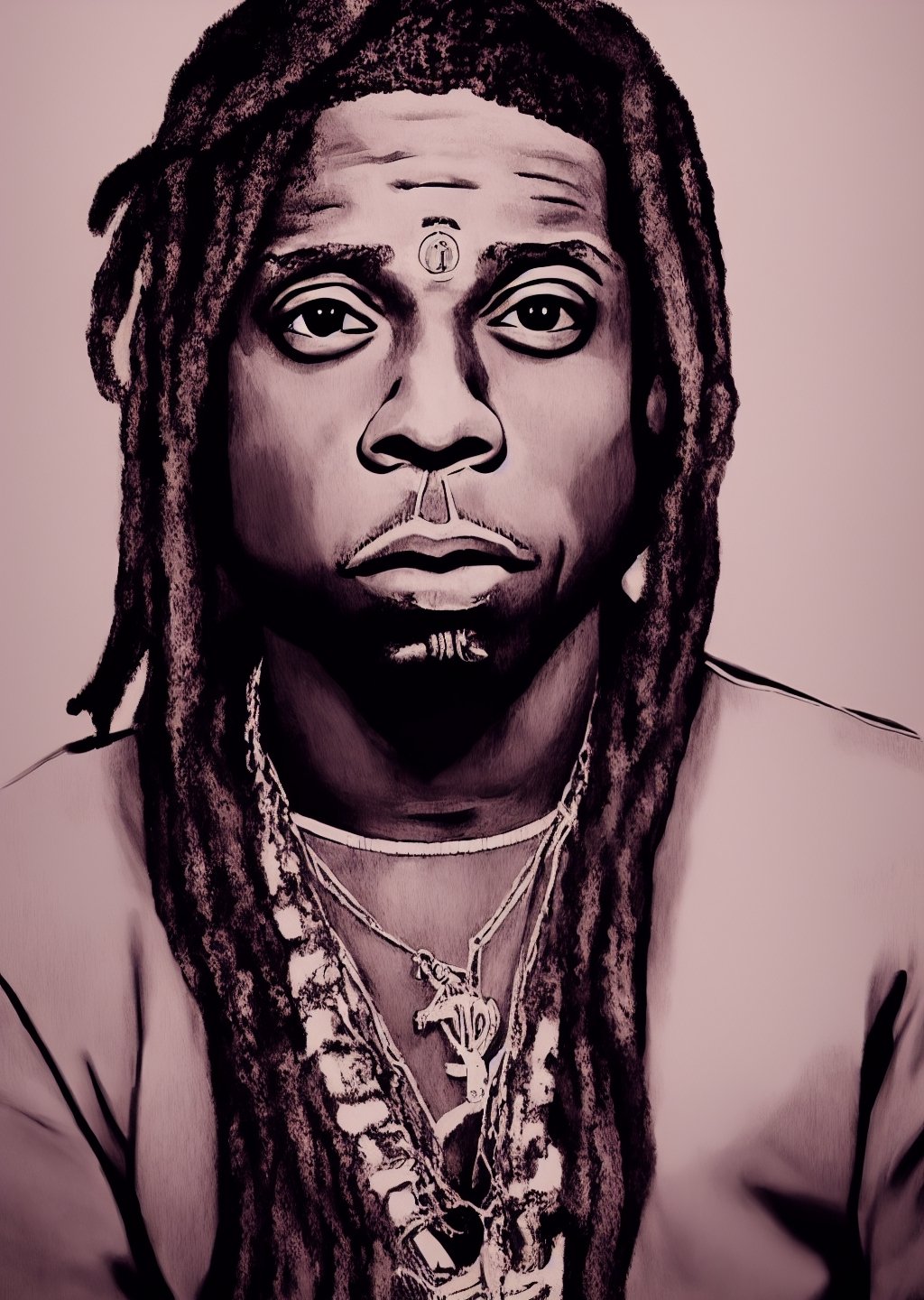 Lil Wayne,  portrait,  4k by Everth on Tensor.Art