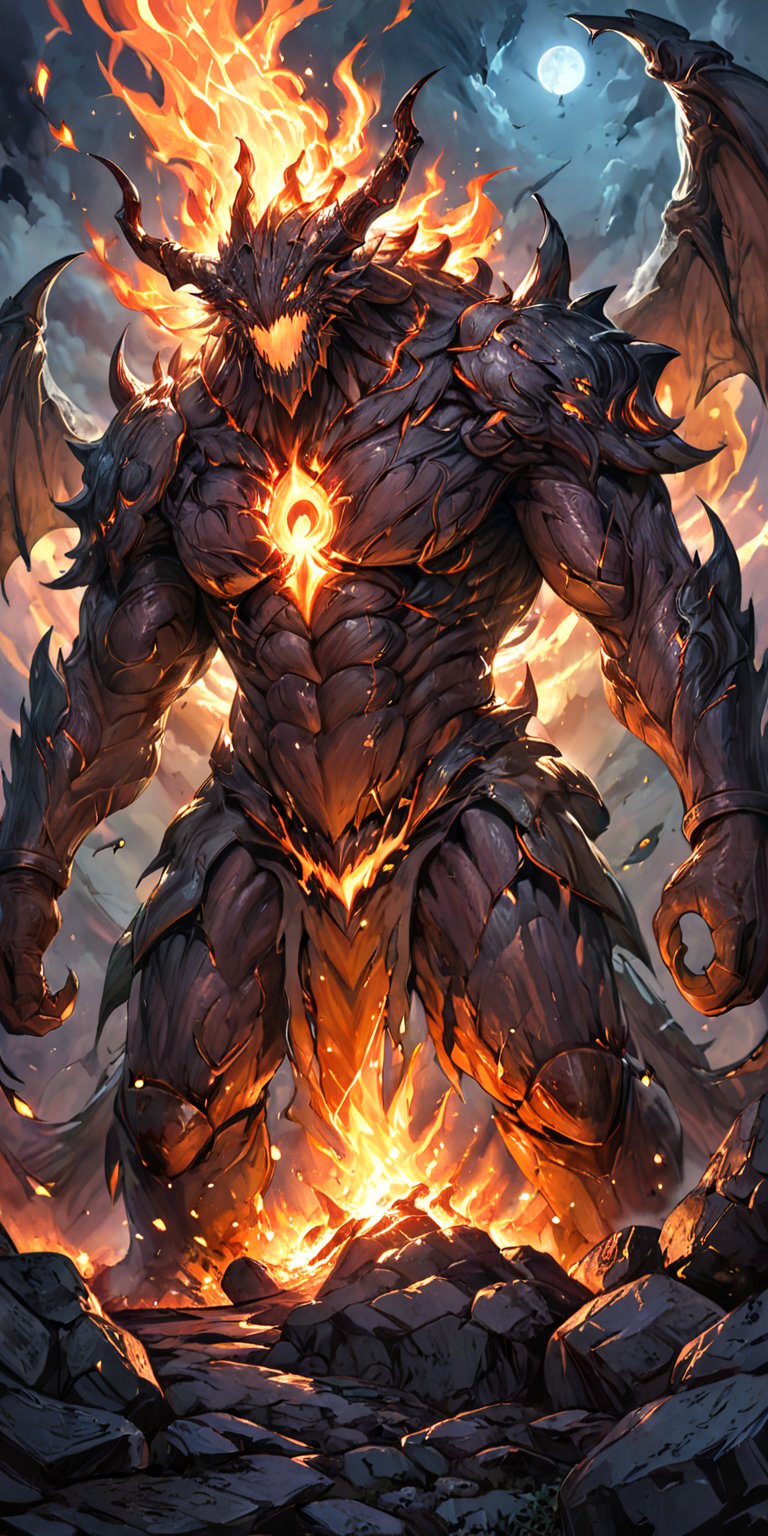 The Blighted Colossus At the heart of a cursed wasteland,  where the sky is forever shrouded in darkness and the ground is...
