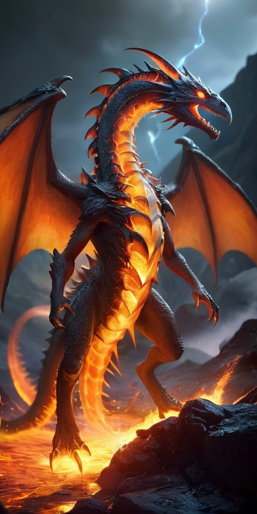 On a desolate,  volcanic alien world,  a terrifying hybrid creature roams the molten landscape. Its body is a terrifying m...