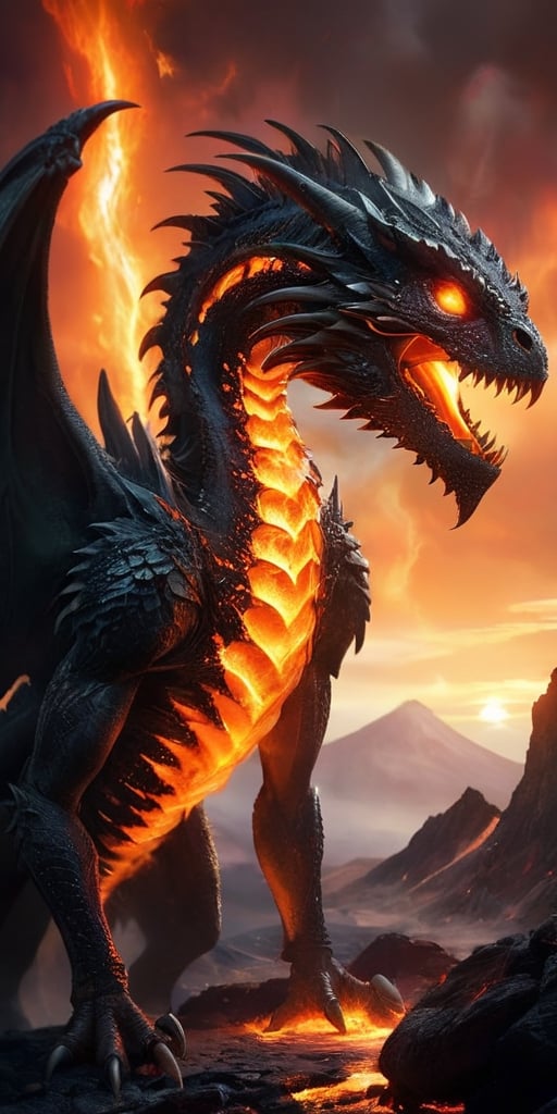 On a desolate,  volcanic alien world,  a terrifying hybrid creature roams the molten landscape. Its body is a terrifying m...