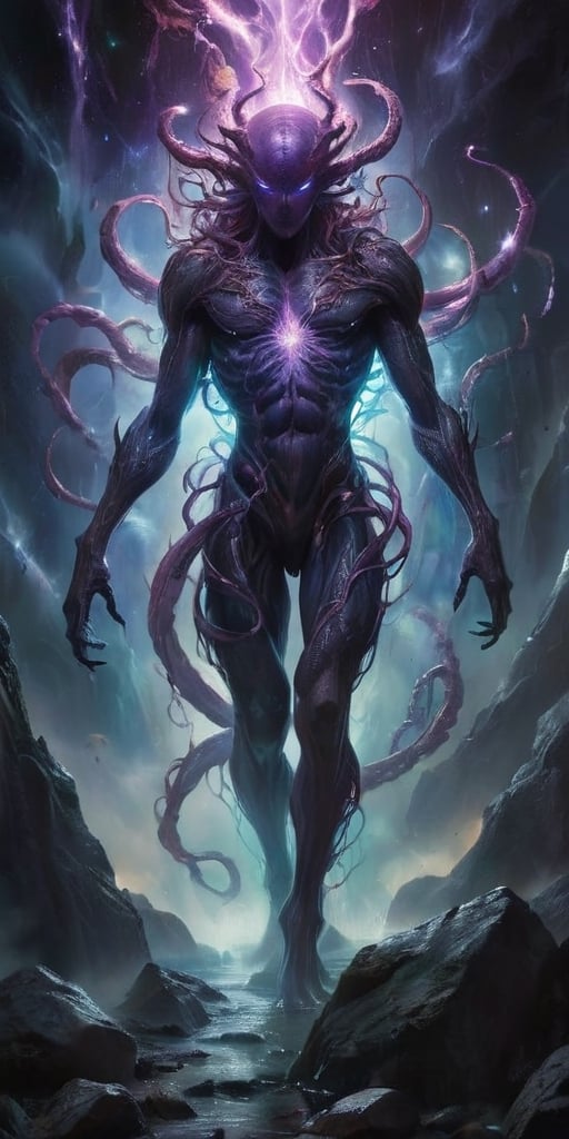 The Rift Abomination At the convergence of ley lines,  where the barriers between worlds are weakest,  stands a being of u...