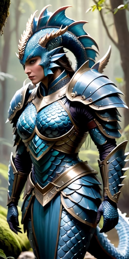 A creature with a body covered in thick,  armor-like scales that are impervious to most forms of attack. It has a long,  p...