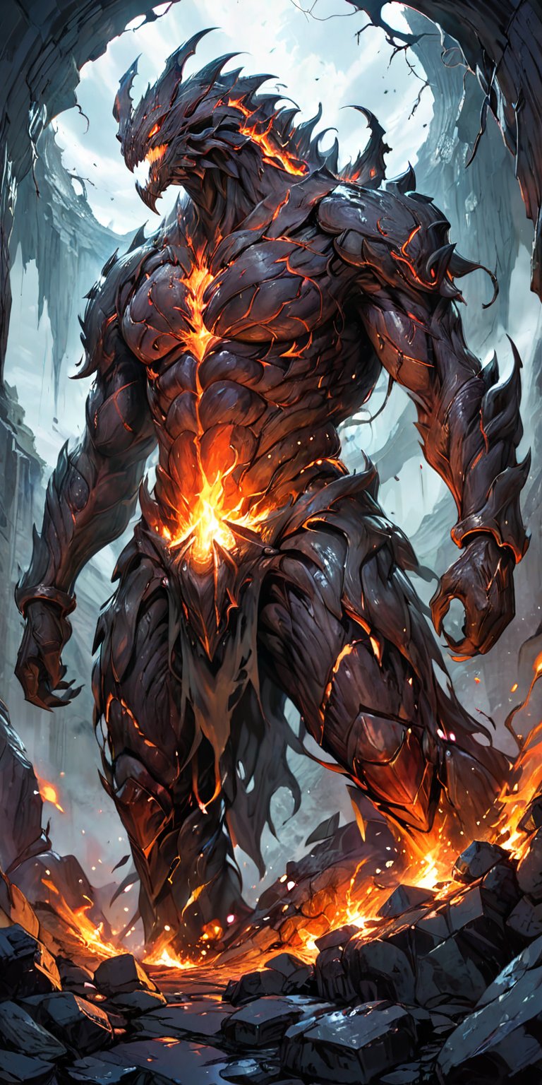 The Blighted Colossus At the heart of a cursed wasteland,  where the sky is forever shrouded in darkness and the ground is...