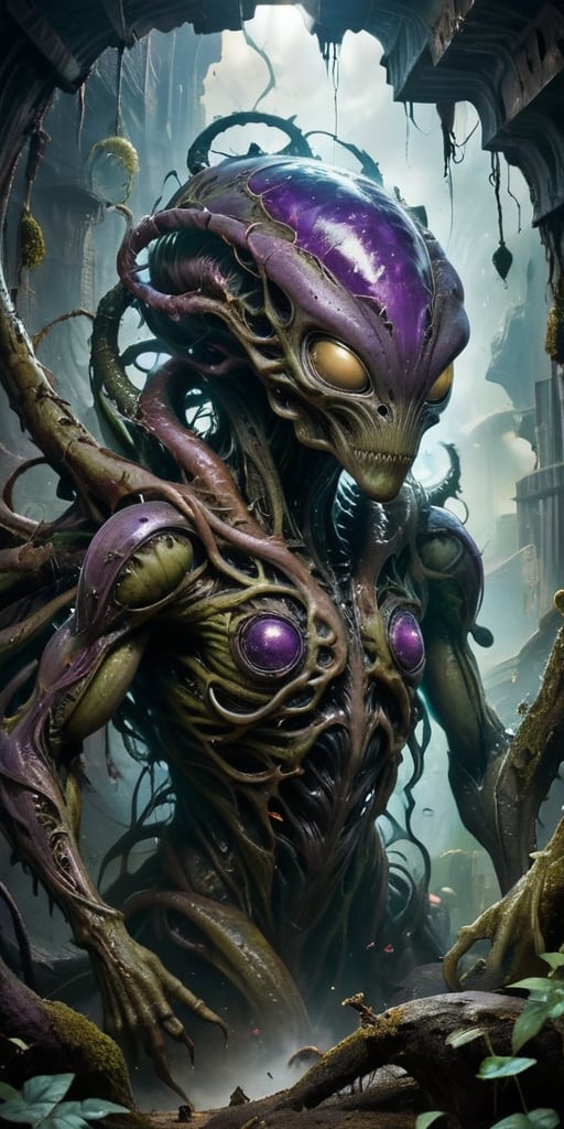 Cosmic Abomination A bloated,  amorphous mass covered in writhing tendrils and eyes. Its surface is a patchwork of alien h...