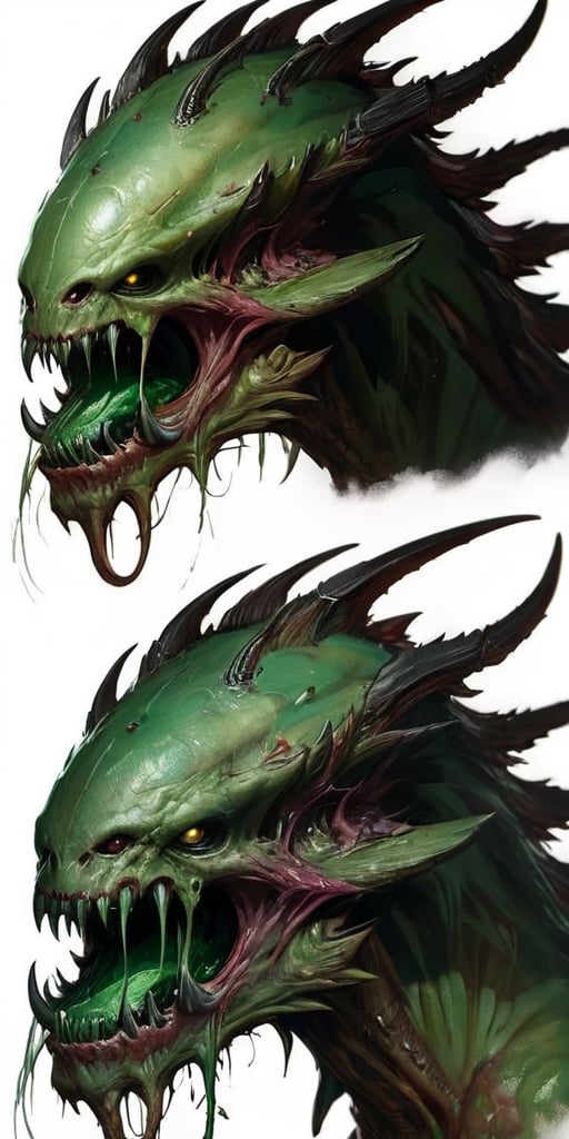 The Blightclaw Devourer A creature with claws that are long and razor-sharp,  its skin is a sickly shade of green and cove...