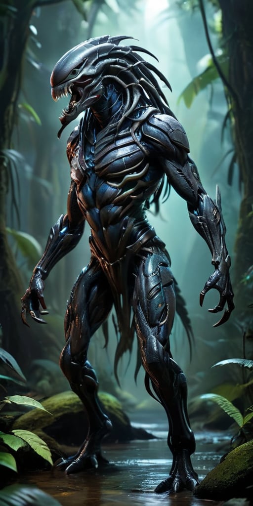 Nightmare Predator A creature with the body of a quadruped,  but its limbs end in clawed,  hand-like appendages. Its elong...