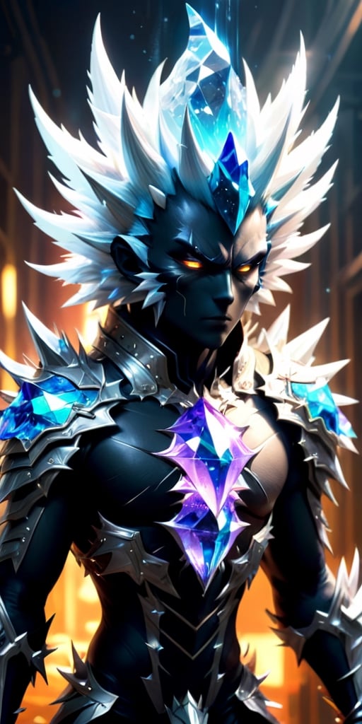 8. A creature with a body covered in sharp,  spiky protrusions that resemble crystals. It can launch these crystals at hig...