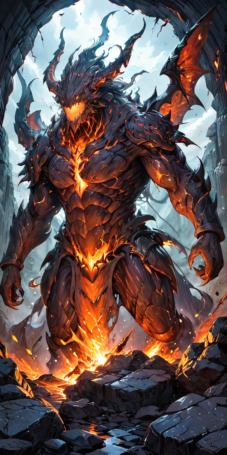The Blighted Colossus At the heart of a cursed wasteland,  where the sky is forever shrouded in darkness and the ground is...